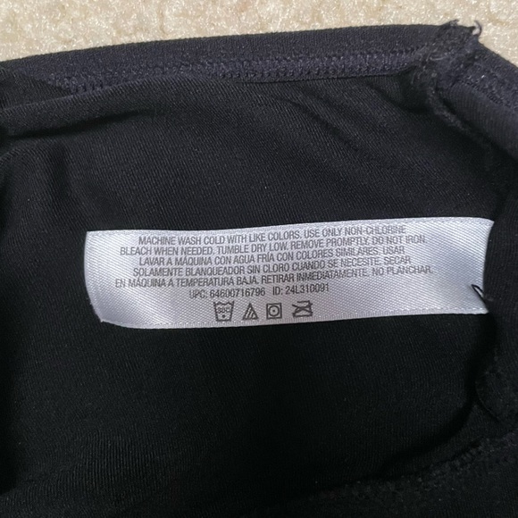 Fruit of the Loom Black Racerback Light Impact Unpadded Sports Bra - Picture 4 of 4